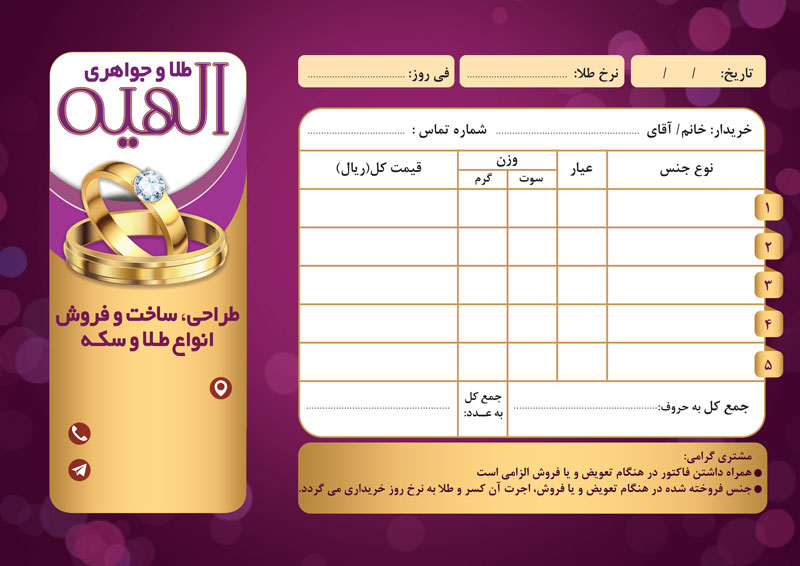 فاکتور تعداد کم